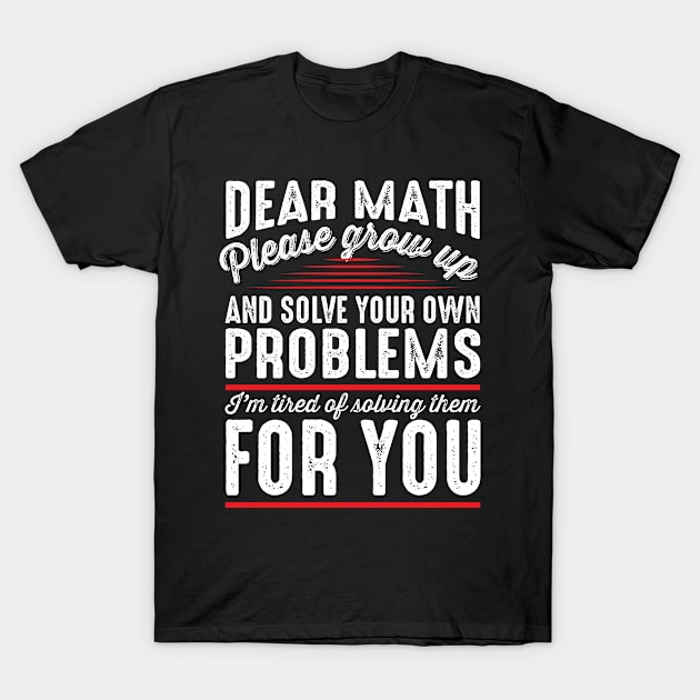 Funny Math T-Shirt by mjhejazy